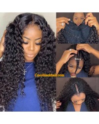 Jazz-V part wig Brazilian virgin deep curl Quick & Easy Affordable Wig