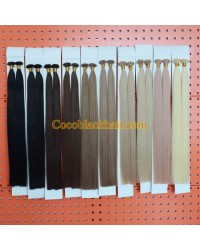 Flat tips Raw Virgin Cuticle Aligned Double Drawn hair extensions