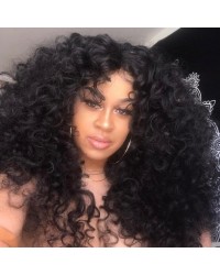 Emily45-Pre plucked glamorous curl 360 wig Brazilian virgin