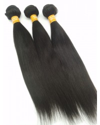 Indian virgin 3 bundles silky straight hair weaves