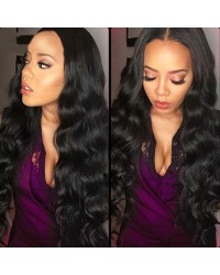 Judi-Brazilian virgin human hair body wave full lace wig