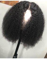 Emily34-Pre plucked Brazilian virgin kinky curly 360 wig 