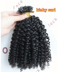 Tips extension 10A grade microlinks Brazilian virgin human hair 