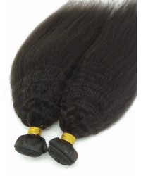 virgin human hair kinky straight wefts