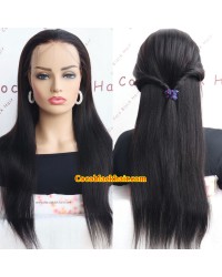 Lucy14-Wear Go Wig Virgin Human Hair Pre Cut HD Lace Wig Light Yaki 