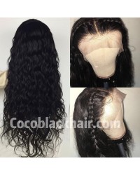 Emily23-Brazilian virgin big deep wave 360 frontal wig