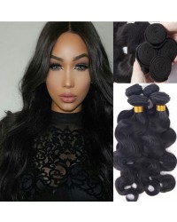 Malaysian virgin 4 bundles body wave hair weaves