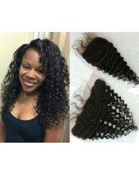 Malaysian virgin deep wave lace frontal