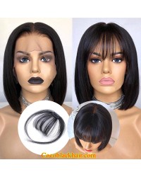 See-through bangs Clip in bangs Virgin human hair Air Flat Bangs