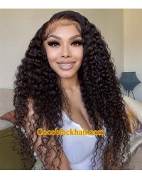 Angela 02-5x5 HD lace closure wig Spiral Curl 10A grade Brazilian virgin human hair 