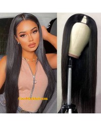 Shay-Silky straight V part wig Brazilian virgin human hair Quick & Easy Affordable Wig