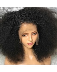 Emily66-Pre plucked Brazilian virgin tight full curly 360 wig 