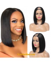 Aaron-U part wig Bob style Brazilian virgin human hair 