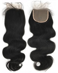 Yaki body wave silk base top closure