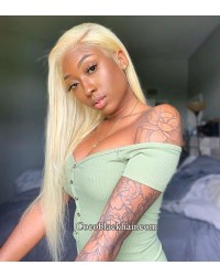 Ebonee-Brazilian virgin 613 color glueless lace front wig