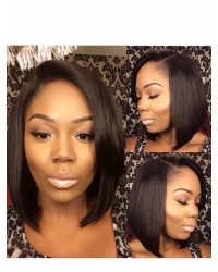 Belle-Indian virgin Bob short hair full lace wig