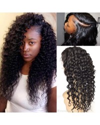 Carey- Brazilian virgin deep wave full lace wig