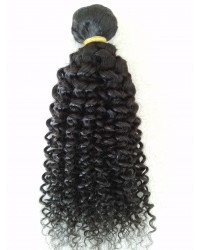 virgin hair curly machine weft