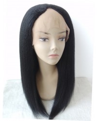 Julia- Kinky straight U part wig Indian Remy hair