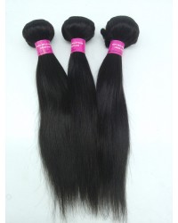 Malaysian virgin 3 bundles silky straight hair weaves