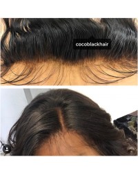 Chinese virgin silky straight lace frontal